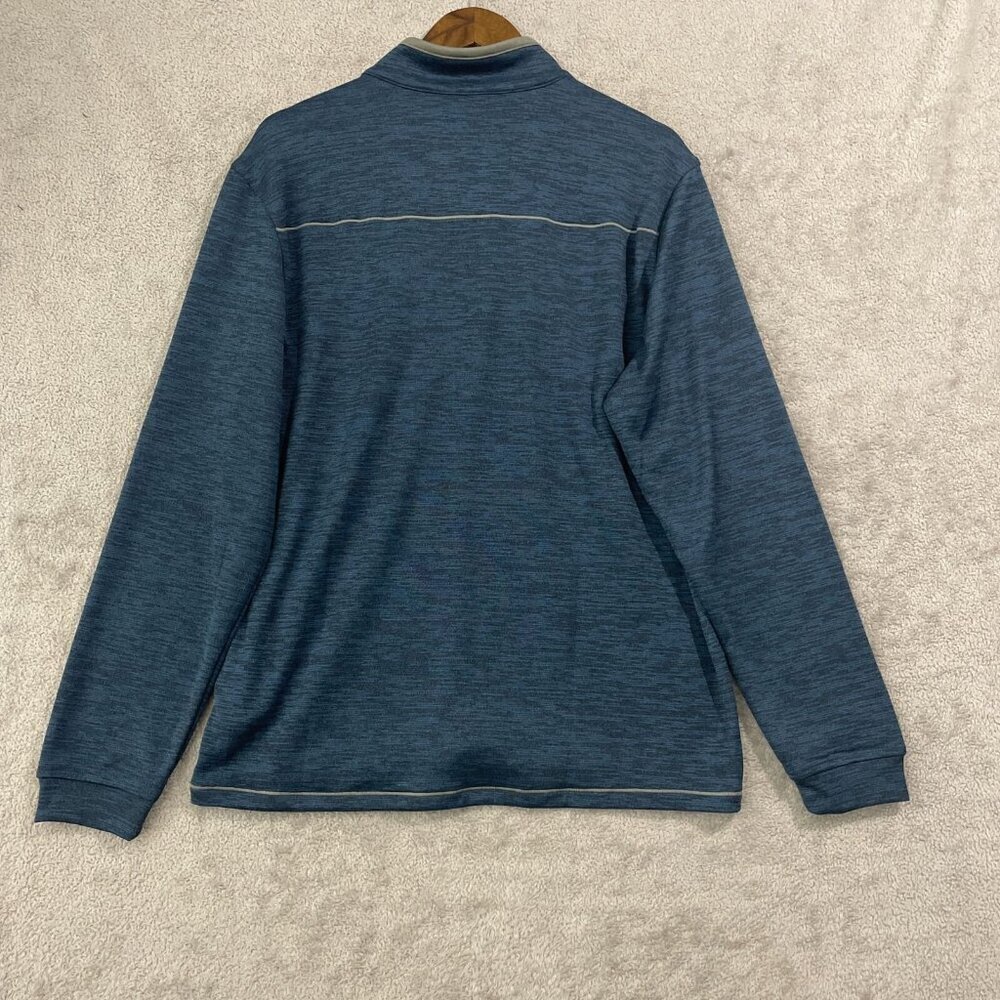 NEW Pebble Beach Men's M Dry-Luxe Performance 1/4 Zip Pullover Sweatshirt Blue - Picture 3 of 8